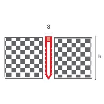 Movement joint PVC marrow